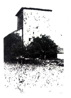Reproducción antigua de la casa torre de Urdaibai.