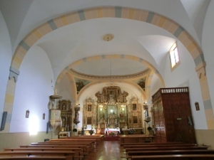 Interior de la iglesia de San Vicente de Ugarte