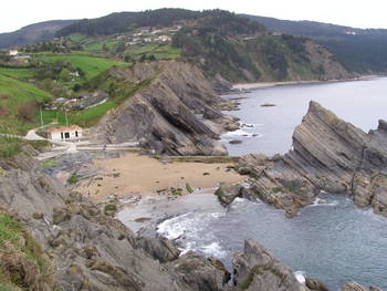 Entorno de la playa de Aritzatxu en Bermeo