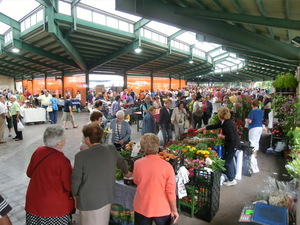Mercado semanal en Gernika-Lumo.