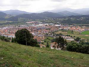 Gernika-Lumo visto desde Lumo.