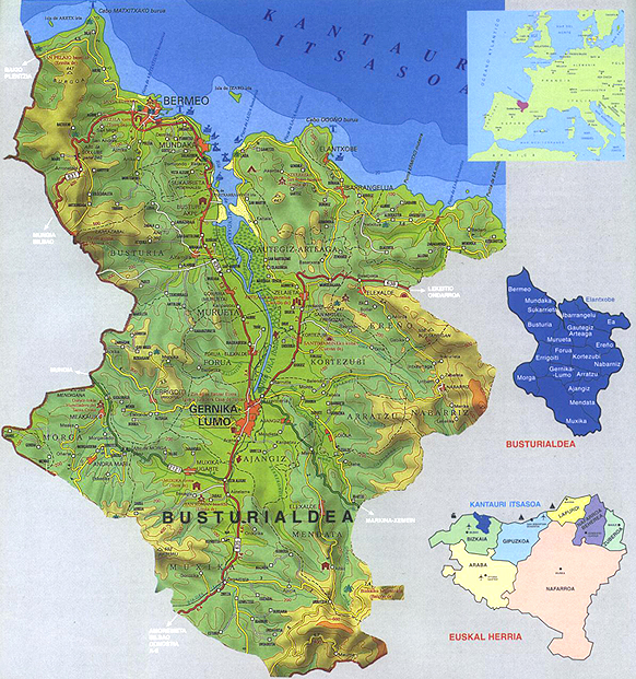 Localización de Urdaibai en Europa